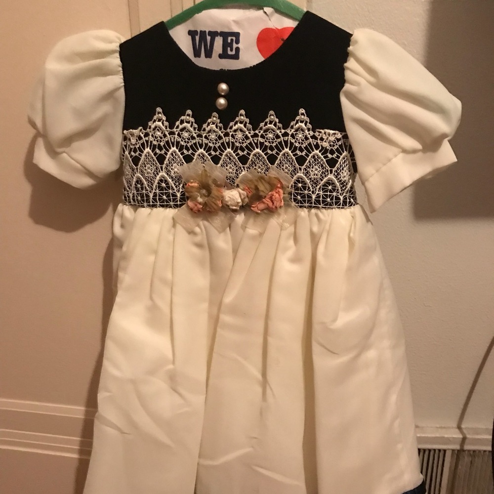Creamy little girl’s dress